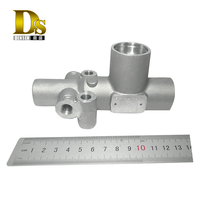 Densen Customized OEM precision cast aluminum A356 gravity casting valve body for high-speed rail parts machining