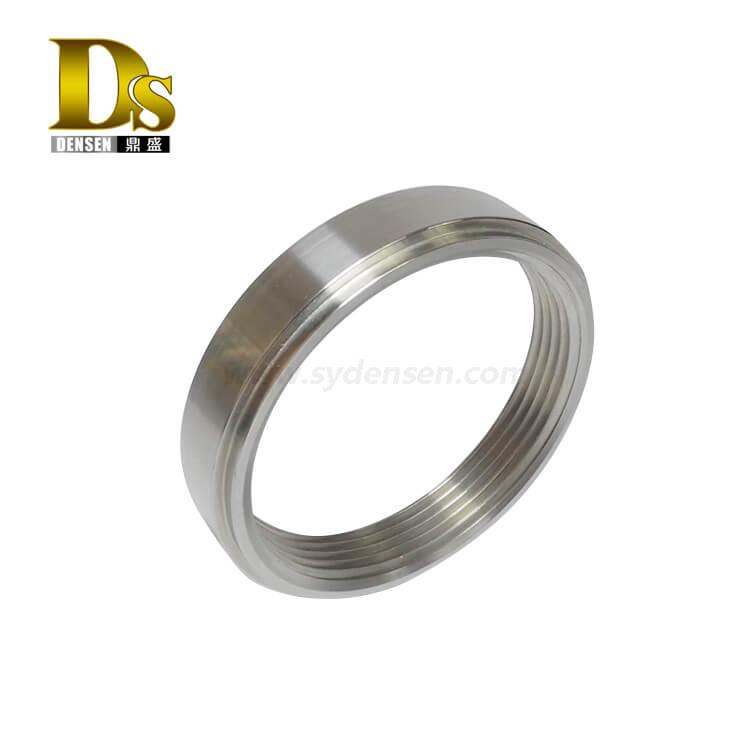 Densen Customized Stainless Steel 304 Pipe machining processing Barrel flange or neck collar flange or Barrel Screw Flange