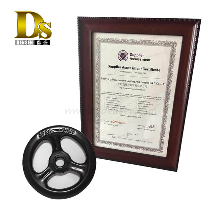 Densen Customized Stamping and welding and painting steel hand wheel for valve,handwheel valve parts,iron valve handwheel