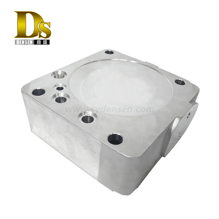 Densen Customized aluminum A356 Gravity casting lower valve body for High-speed train polish Machined parts
