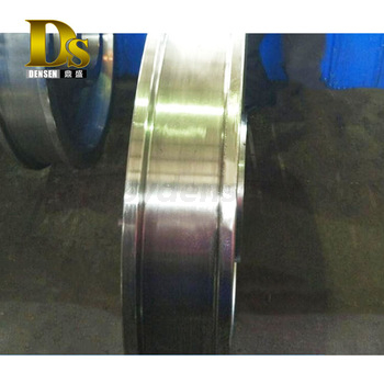 Densen customized Alloy steel Super large hot Forging rope pulley,20 ton wire rope steel pulley