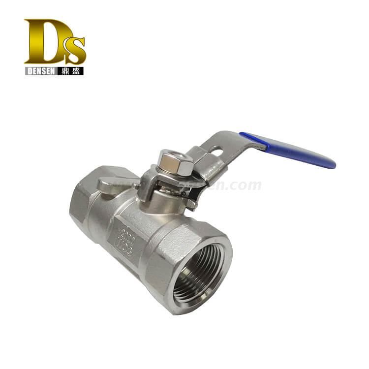 Densen Customized stainless steel 304 Silicon sol casting and machining 1 PC ball valve