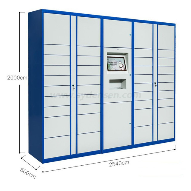 Densen customized Self-pick-up electronic smart cabinet parcel delivery locker for postal express