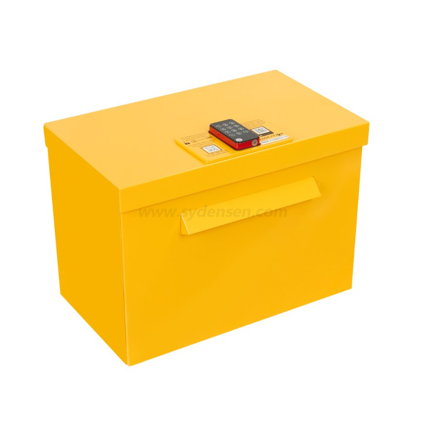Densen Customized QR code Lock box Yellow Large Size Smart Mailbox Parcel Locker, Express cabinet
