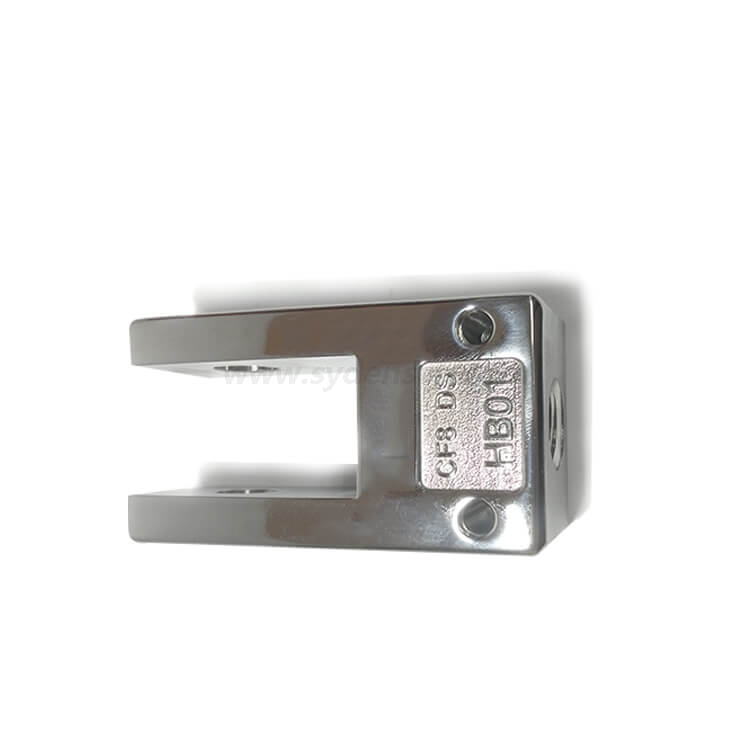 Densen Customized stainless steel 304 Silica sol investment casting and Machining and mirror polished door hinge holder 
