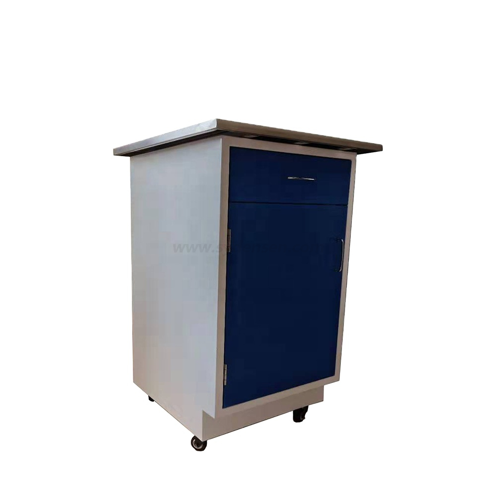 Densen customized Metal Movable Storage Cabinet With Drawer And Single Cabinet Door