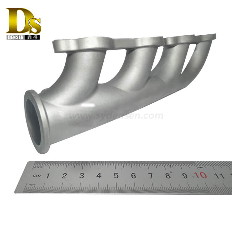 Densen customized stainless steel 304 316 Silicon sol investment Casting Sports car exhaust pipe casting components 